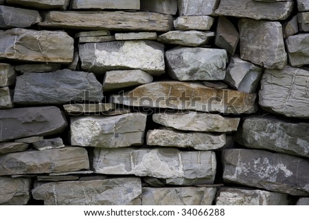 Old Stone Foundation Wall for Background