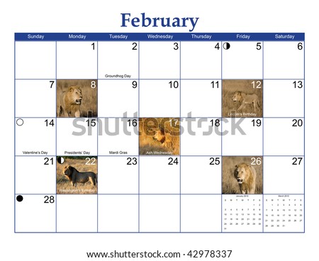 february 2011 calendar with holidays. february 2011 calendar with
