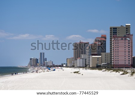 GULF SHORES, ALABAMA - MAY 15: Gulf Shores is known for its bright, \