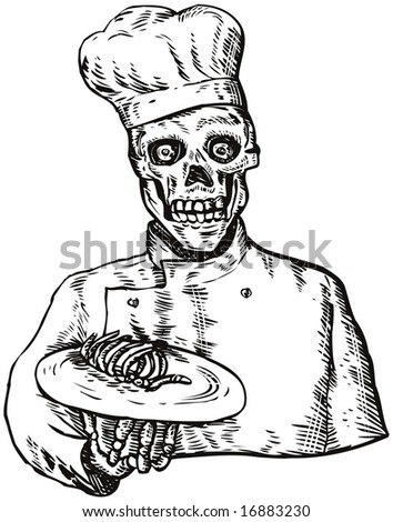 Skull Chef Tattoo