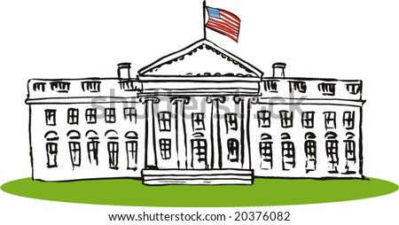 stock vector : The US White House