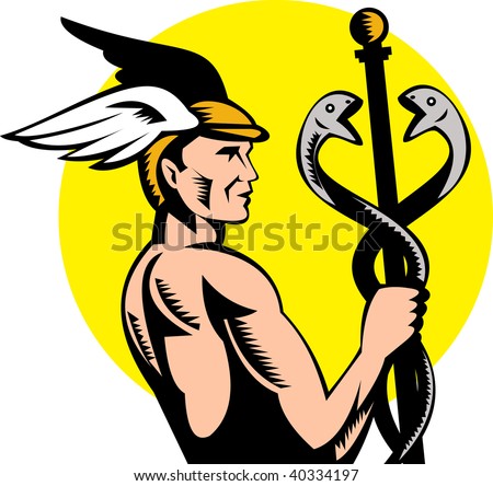 Roman Greek God Hermes or