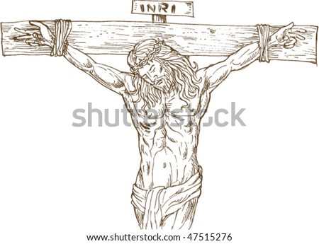 of Jesus Christ hanging on