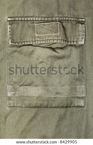 military green khaki pocket on jacket