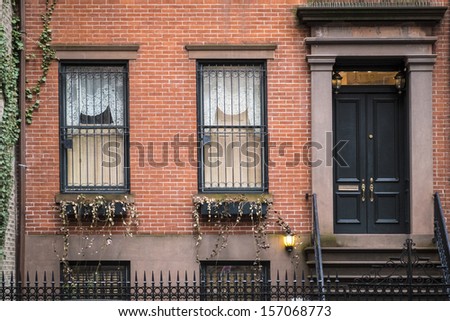 Classic old apartment building in Greenwich Village, New York City