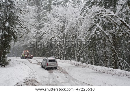 Snow Car Accident