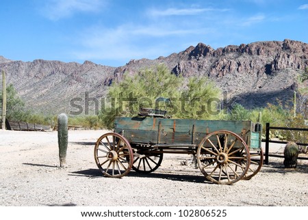 Old wagon at Old Tucson, Arizona / The Old West
