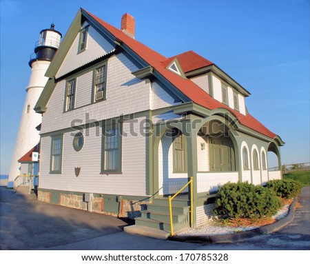 Portland Headlight Lighthouse /  Lighthouse Architecture