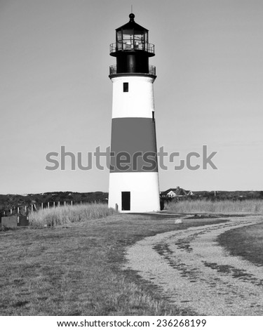 Sankaty Head Light on Nantucket, Massachusetts Island / Sankaty Head Light