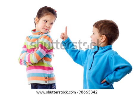 two children arguing
