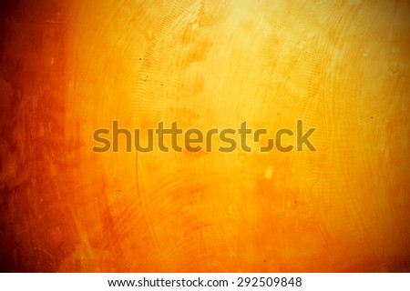 Orange concrete interior with vignette