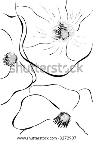 Line Drawings Flowers