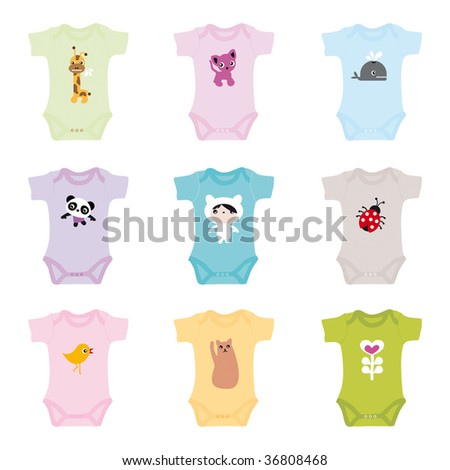 Baby Fashion Clothes  on Brand New Born Baby Clothes For Boys And Girls   In Vector   36808468