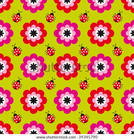 seamless floral pattern. stock vector : Seamless flower