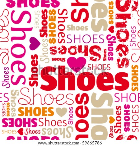 i love shoes seamless background pattern in vector 59665786 i love shoes 450x470