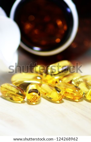 A Cod liver oil capsules omega 3