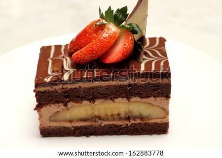 banana chocolate cake