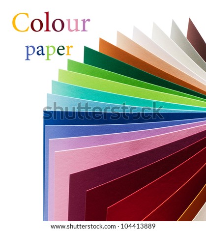 Rainbow colorful paper for your design