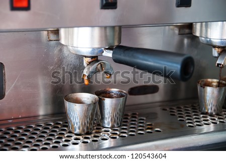 Tools of the coffee sold in stores