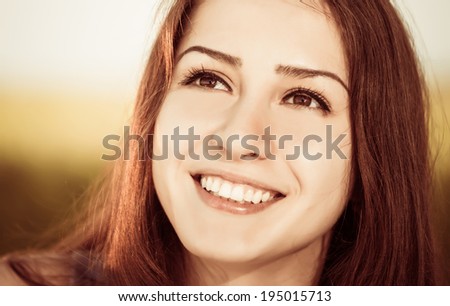 smiling woman portrait