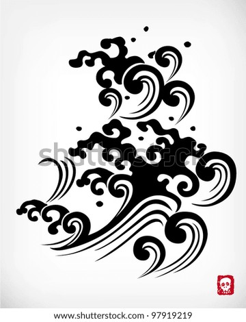 stock vector Japanese tribal Pattern 09 Save to a lightbox 