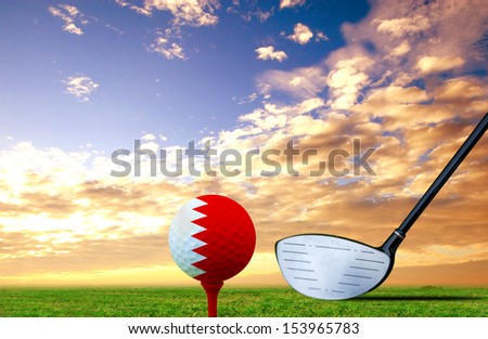 Tee Off golf ball BAHRAIN