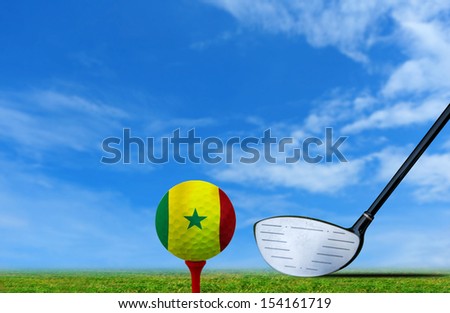 Tee off golf ball SENEGAL