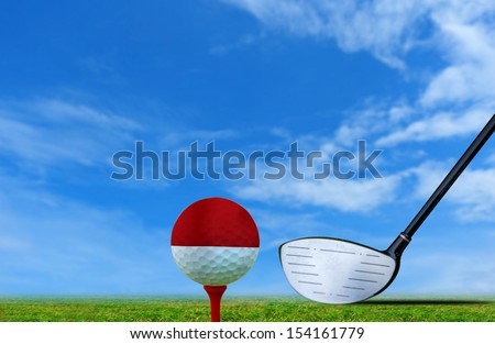 Tee off golf ball Monaco