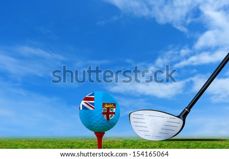 Tee off golf ball Fiji