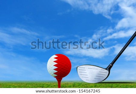 Tee off golf ball BAHRAIN