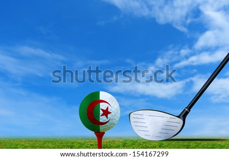 Tee off golf ball Algeria