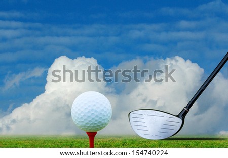 Tee off golf ball