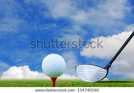 Tee off golf ball