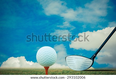 Golf ball Color Vintage