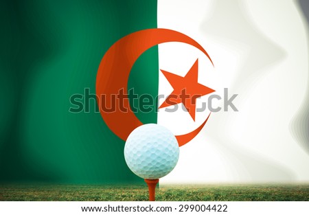 Golf ball Algeria Color Vintage