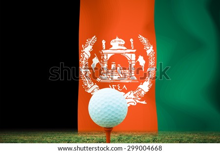 Golf ball Afghanistan Color Vintage