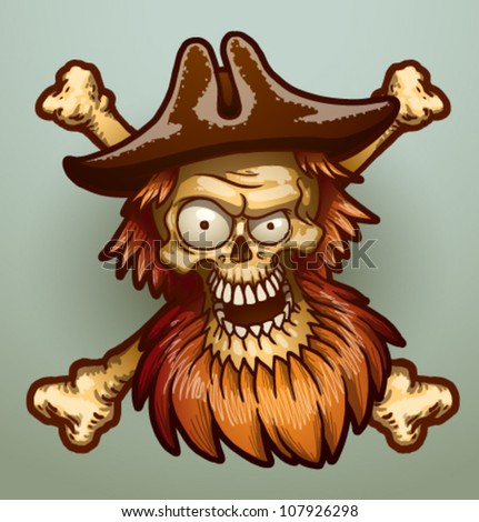 Pirate scull vector 02 Pirate scull vector 02