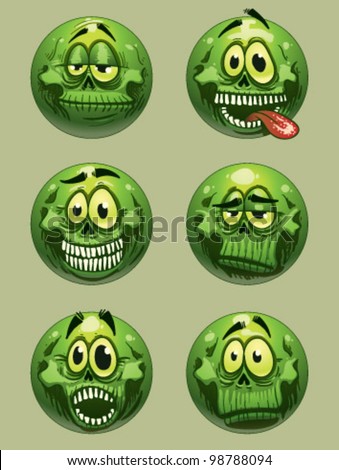 Vector Zombie Emoticon - 98788094 : Shutterstock
