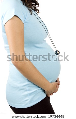 30 weeks pregnant. stock photo : 30 weeks