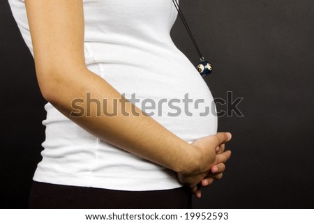 30 weeks pregnant. stock photo : 30 weeks