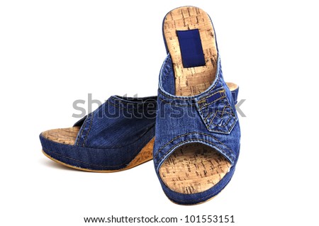 Jeans Women'S Shoes With A Pocket Stock Photo 101553151 : Shutterstock