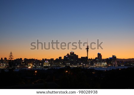Auckland skyline viewed from Devonport