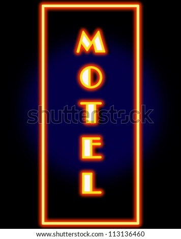 Motel Cottage Inn Motel neon light Sign