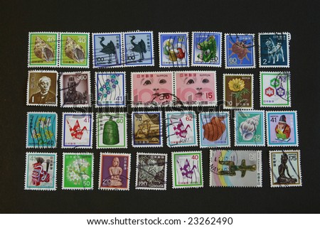 Japanese Vintage old Stamps