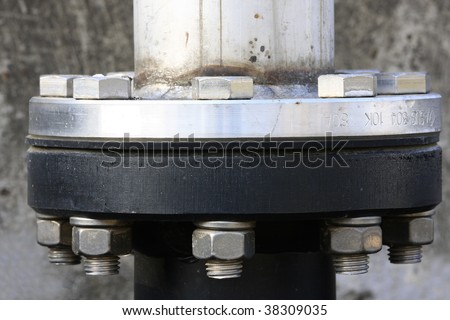 Piping flange - many uses in the oil and gas industry.
