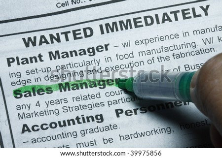 Wanted job immediately - concept for jobs, employment and hiring.