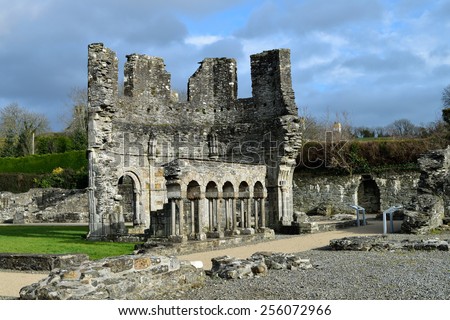 The first Cistercian Abbey to be founded in Ireland in the 1200 century. County Meath, Ireland.