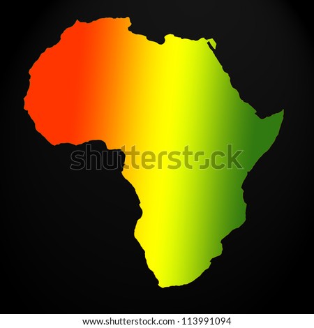 Africa map outline