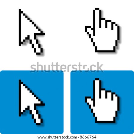 vector cursors with shadow vector cursors with shadow