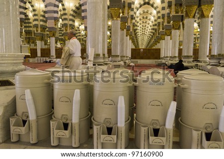 stock photo AL MADINAH KINGDOM OF SAUDI ARABIAFEB 17 Rows